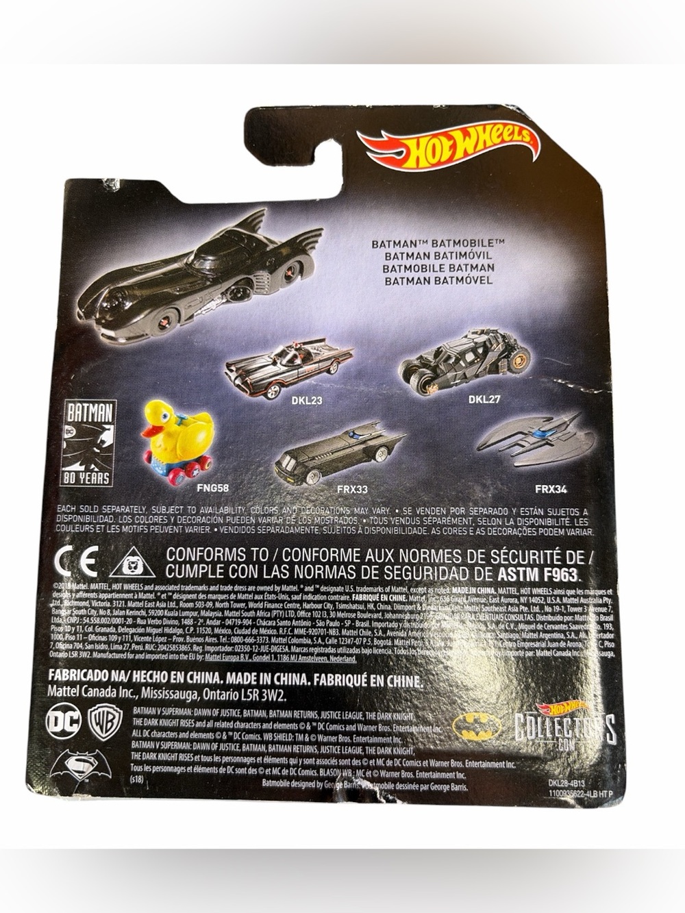 🔥 Hot Wheels Batman 80 Years Complete 6 Car Set Walmart Exclusive Sealed🔥